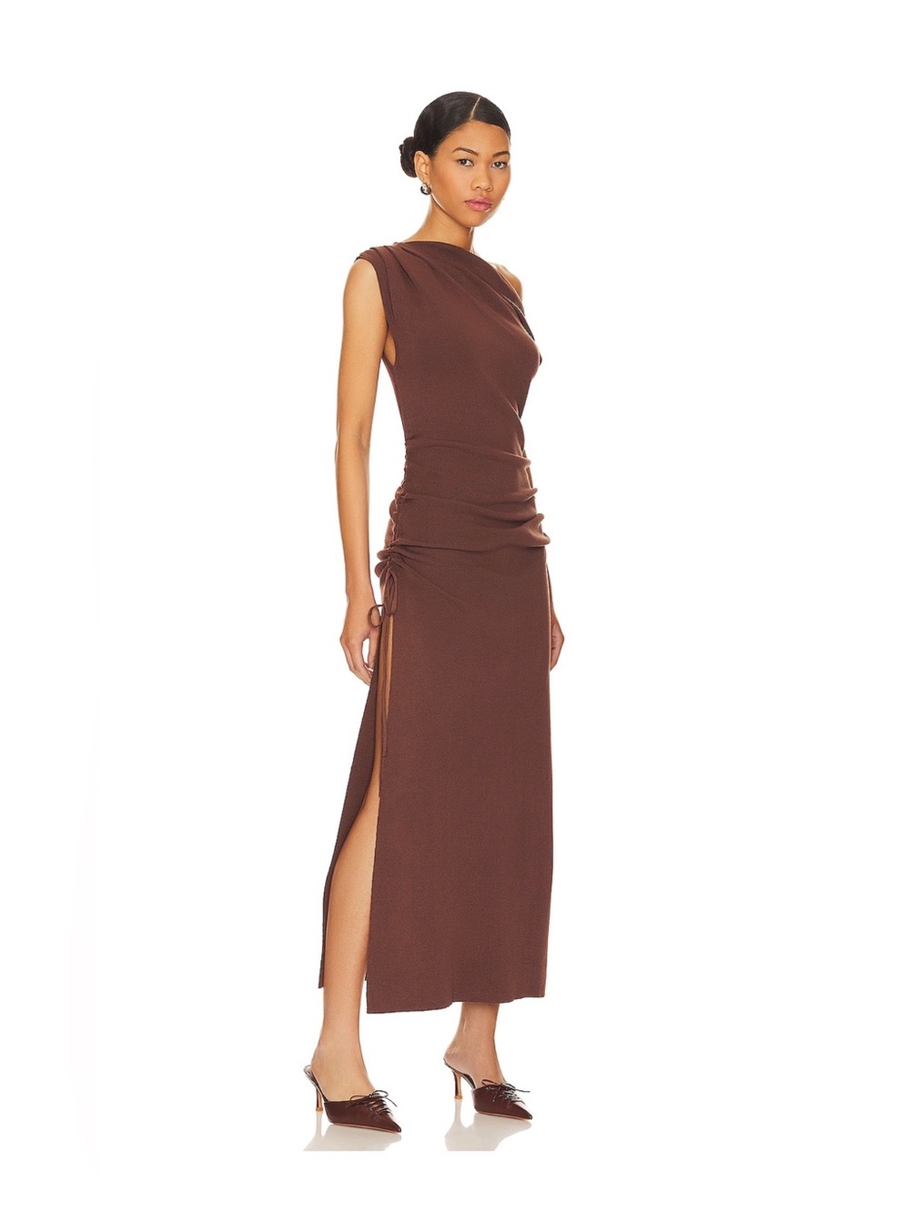Lioness Original Sin Midi Dress in Chocolate - Picture 2 of 8